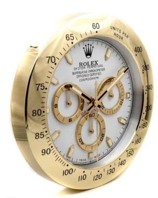 WALL CLOCK – DAYTONA GOLD/WHITE DIAL