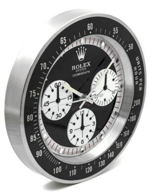 WALL CLOCK – DAYTONA PAUL NEWMAN BLACK