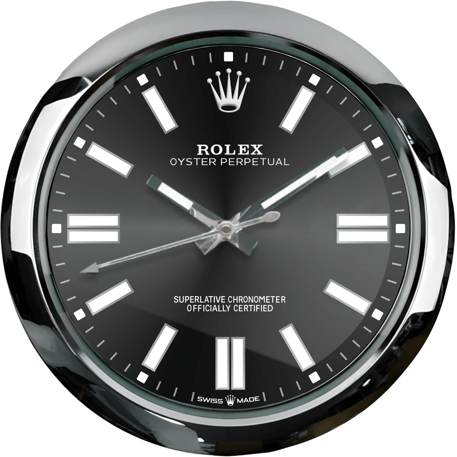 WALL CLOCK – OYSTER PERPETUAL BLACK