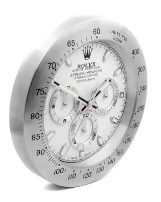 WALL CLOCK – DAYTONA SILVER