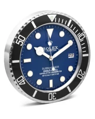 WALL CLOCK – SUBMARINER BLACK/BLUE