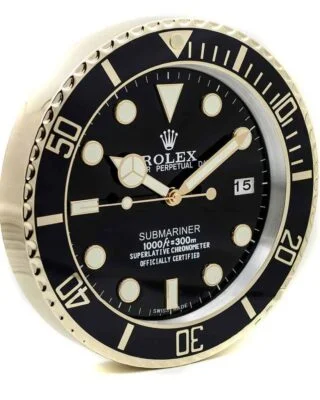 WALL CLOCK – SUBMARINER GOLD
