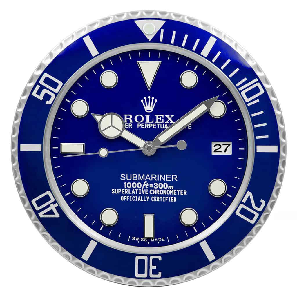 WALL CLOCK – SUBMARINER VIVID BLUE DIAL