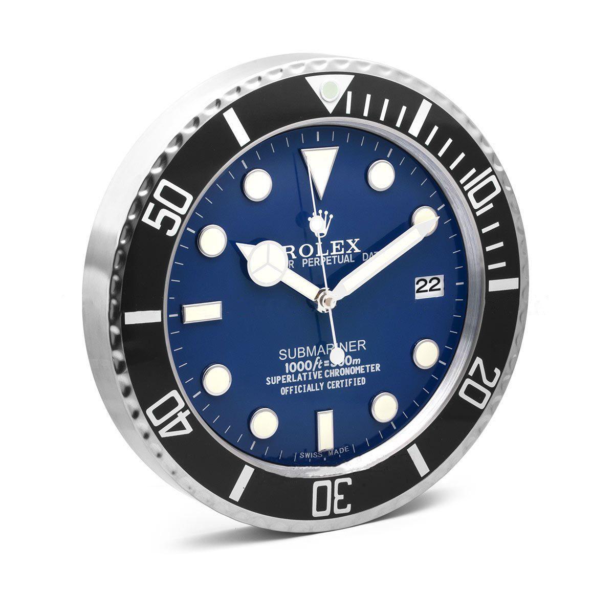 WALL CLOCK – SUBMARINER BLACK/BLUE