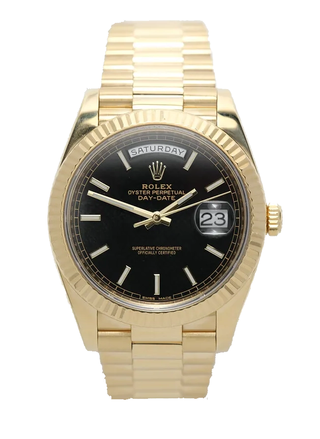 Superclone Day-Date Black Dial 228238