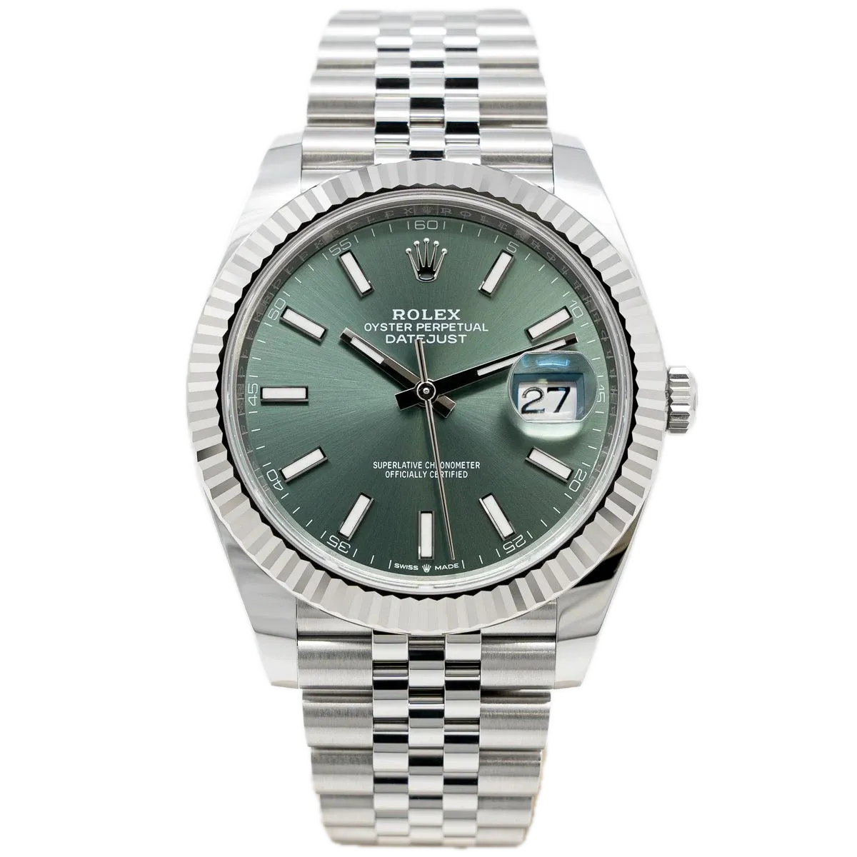 Replica Rolex Datejust Green Dial 126334 Jubilee 41 mm