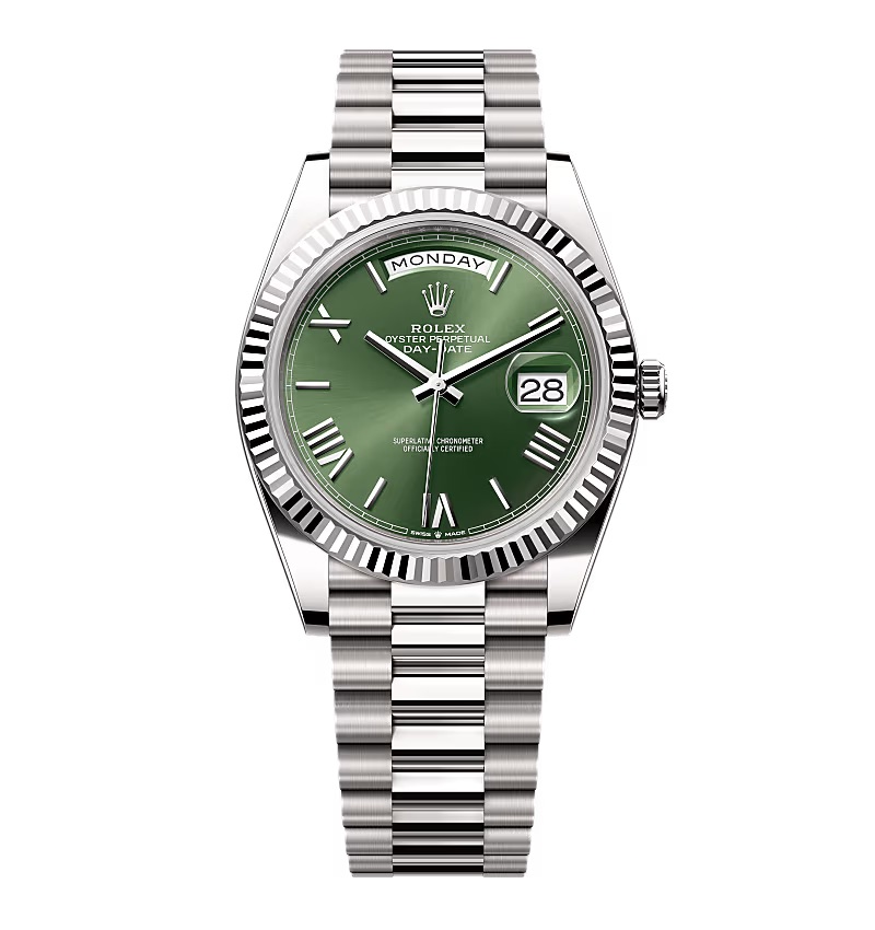 Superclone Rolex Day-Date Olive Green Dial 228239-0033 40 mm