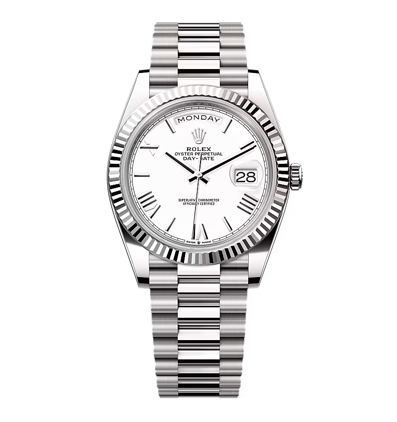 Superclone Rolex Day-Date White Dial 228239-0046 40 mm