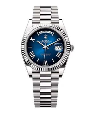 Superclone Rolex Day-Date Blue Ombré Dial 228239-0076 40 mm