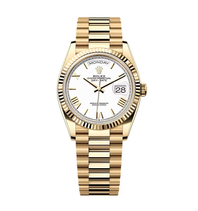 Superclone Rolex Day-Date White Dial 128238-0113 36 mm