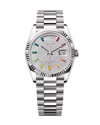 Superclone Rolex Day-Date Diamond-Paved Dial 128239-0019 36 mm