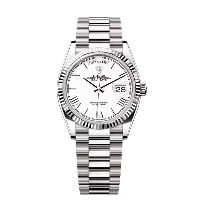 Superclone Rolex Day-Date White Dial 128239-0059 36 mm