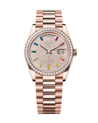 Superclone Rolex Day-Date Diamond-Paved Dial 128345rbr-0042 36 mm