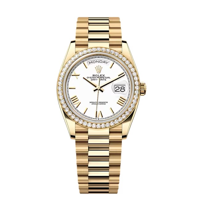 Superclone Rolex Day-Date White Dial 128348rbr-0064 36 mm