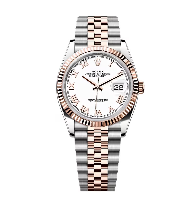 Rolex Datejust White Roman Dial 126231-0015 36 mm