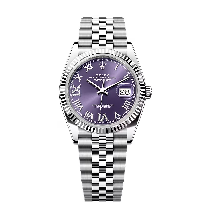 Rolex Datejust Aubergine Dial 126234-0021 36 mm
