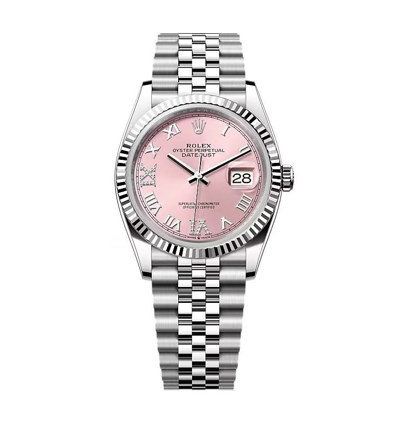 Rolex Datejust Pink Roman Dial 126234-0031 36 mm