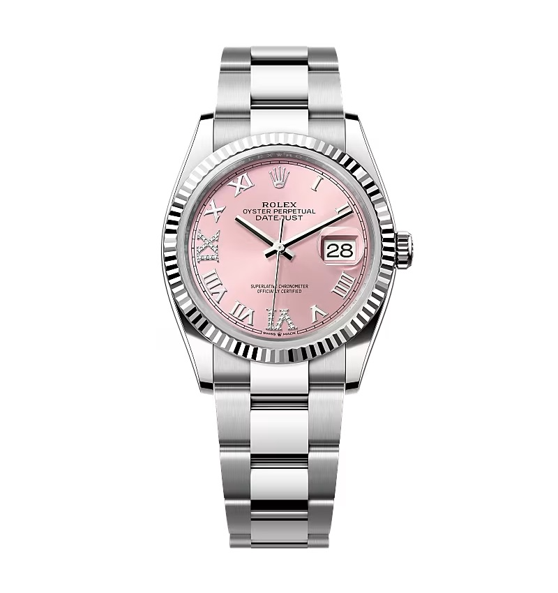 Rolex Datejust Pink Roman Dial 126234-0032 36 mm