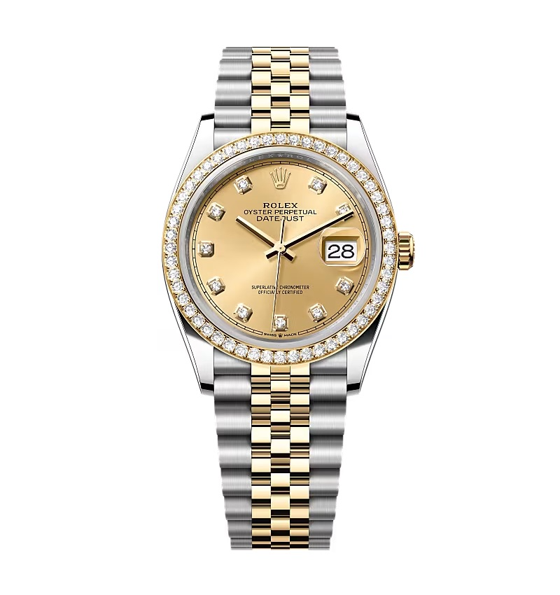 Rolex Datejust Champagne Diamond Dial 126283RBR-0003 36 mm