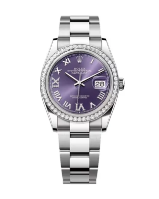 Rolex Datejust Aubergine Roman Diamond Dial 126284RBR-0014 36 mm