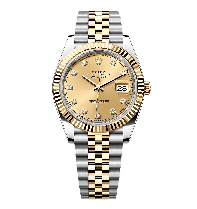 Rolex Datejust Champagne Diamond Dial 126333-0012 41 mm
