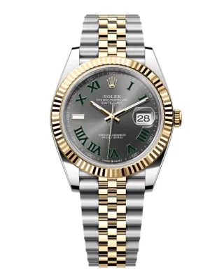 Rolex Datejust Rhodium Dial 126333 “Wimbledon” Flutted/Jubilee 41 mm