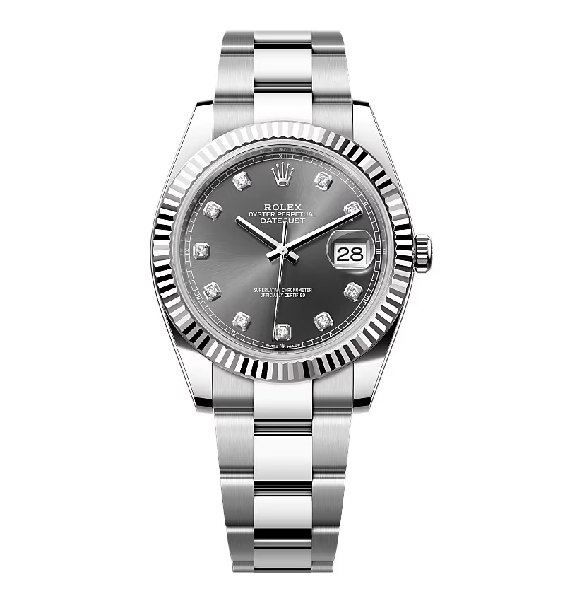 Rolex Datejust Slate Diamond Dial 126334-0005 41 mm