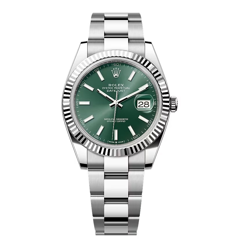 Rolex Datejust Mint Green Dial 126334-0027 41 mm