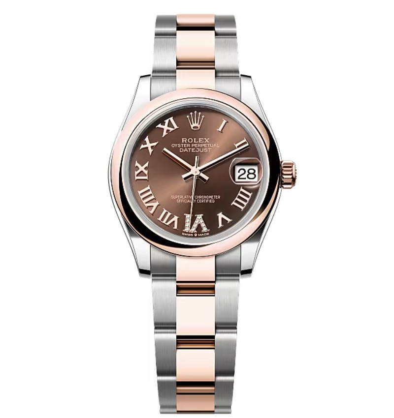 Rolex Datejust Chocolate Roman Diamond Dial 278241-0003 31 mm