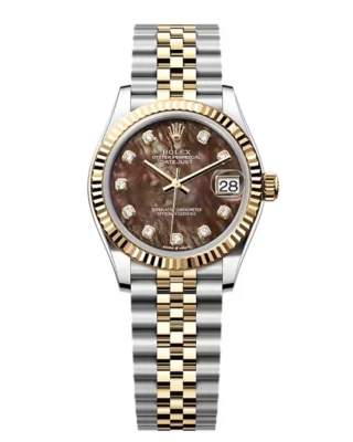 Rolex Datejust Black Mother of Pearl Diamond Dial 278273-0024 31 mm