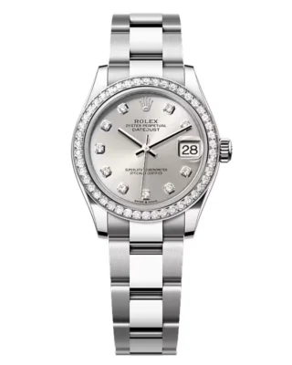 Rolex Datejust Silver Diamond Dial 278384RBR-0033 31 mm
