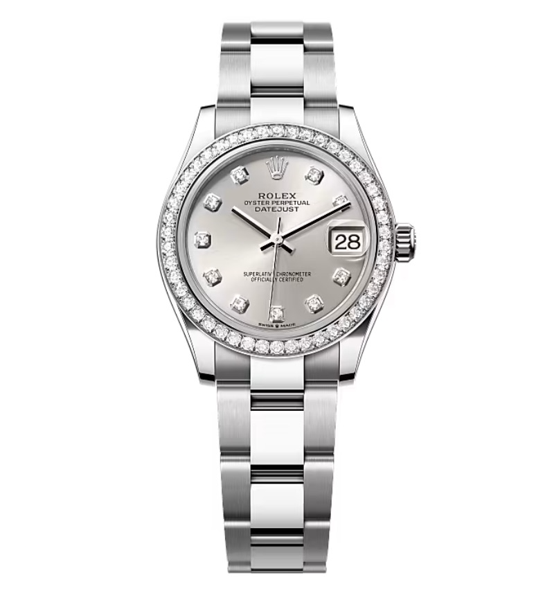 Rolex Datejust Silver Diamond Dial 278384RBR-0033 31 mm
