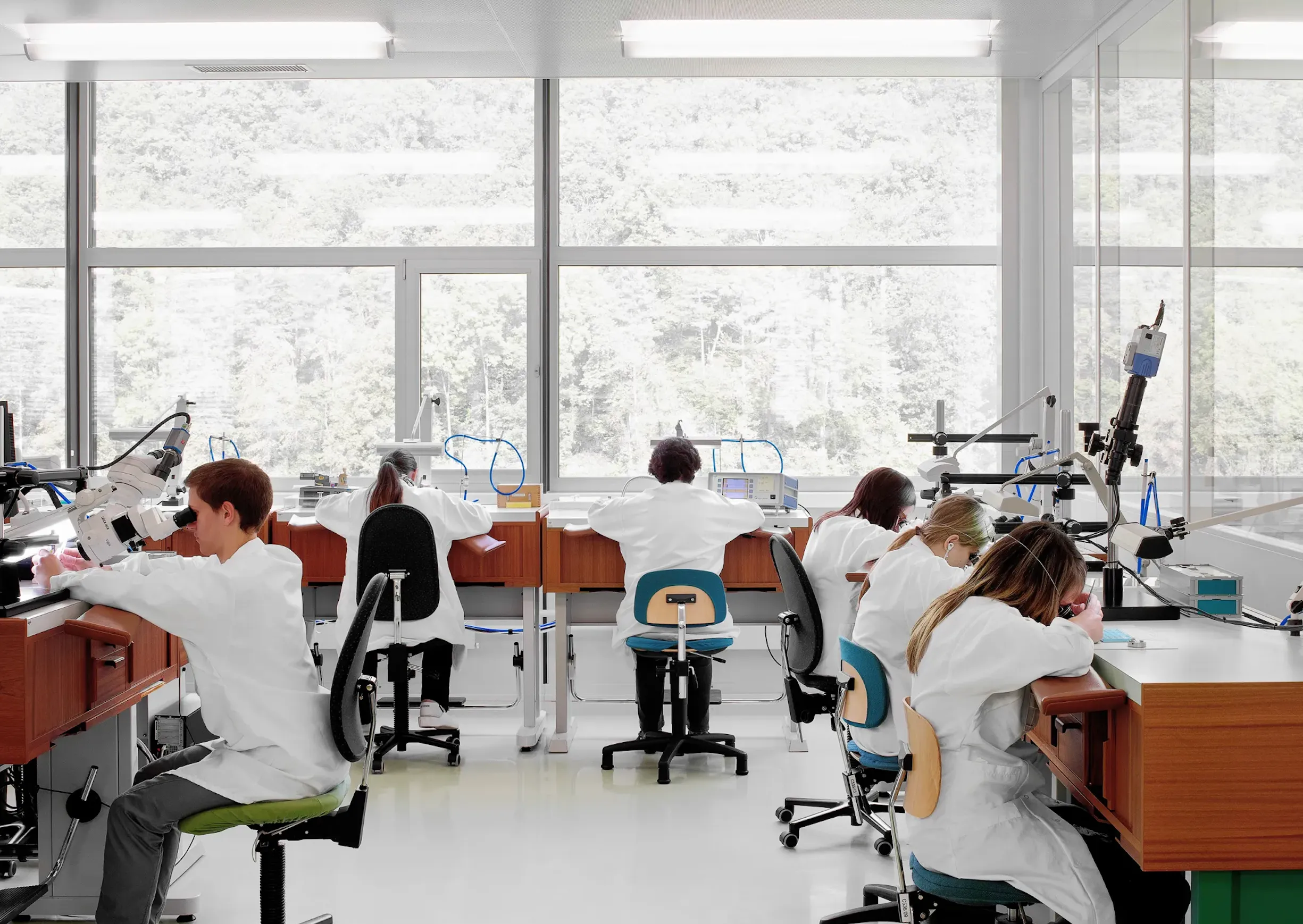 Super clone Rolex factory production line showing modern manufacturing equipment
