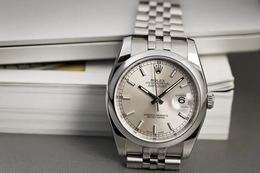 Super Clone Rolex Datejust Silver Dial Smooth Bezel Jubilee Bracelet