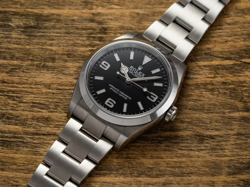 Rolex Explorer black dial on Oyster bracelet 36mm reference 124270