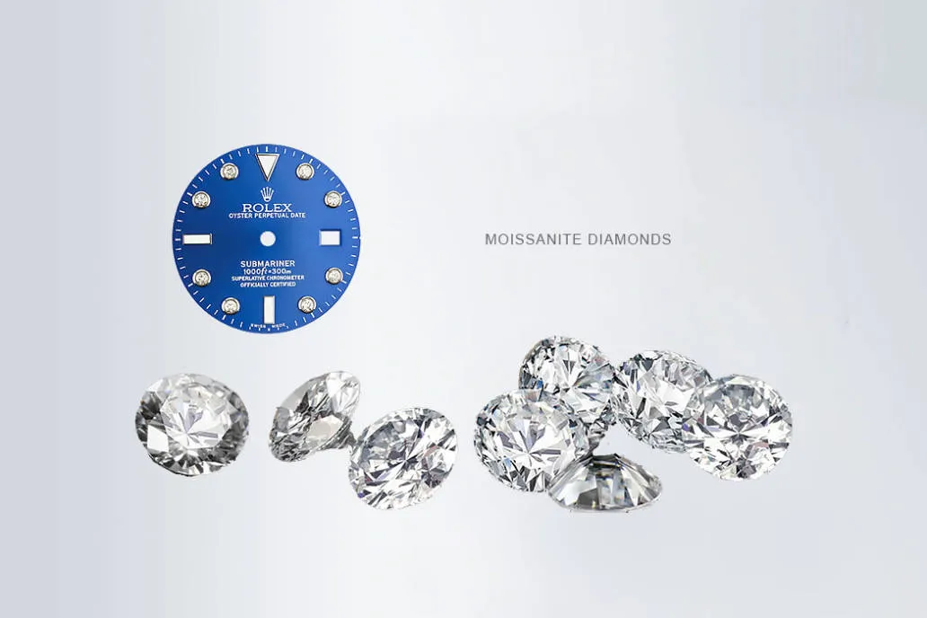Blue dial with moissanite diamonds – Submariner 2025