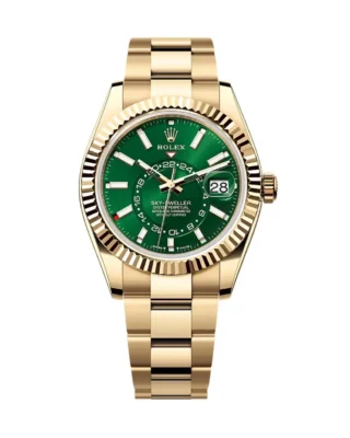 2025 Sky-Dweller 42mm 336938 Yellow Gold Jubilee Green Dial