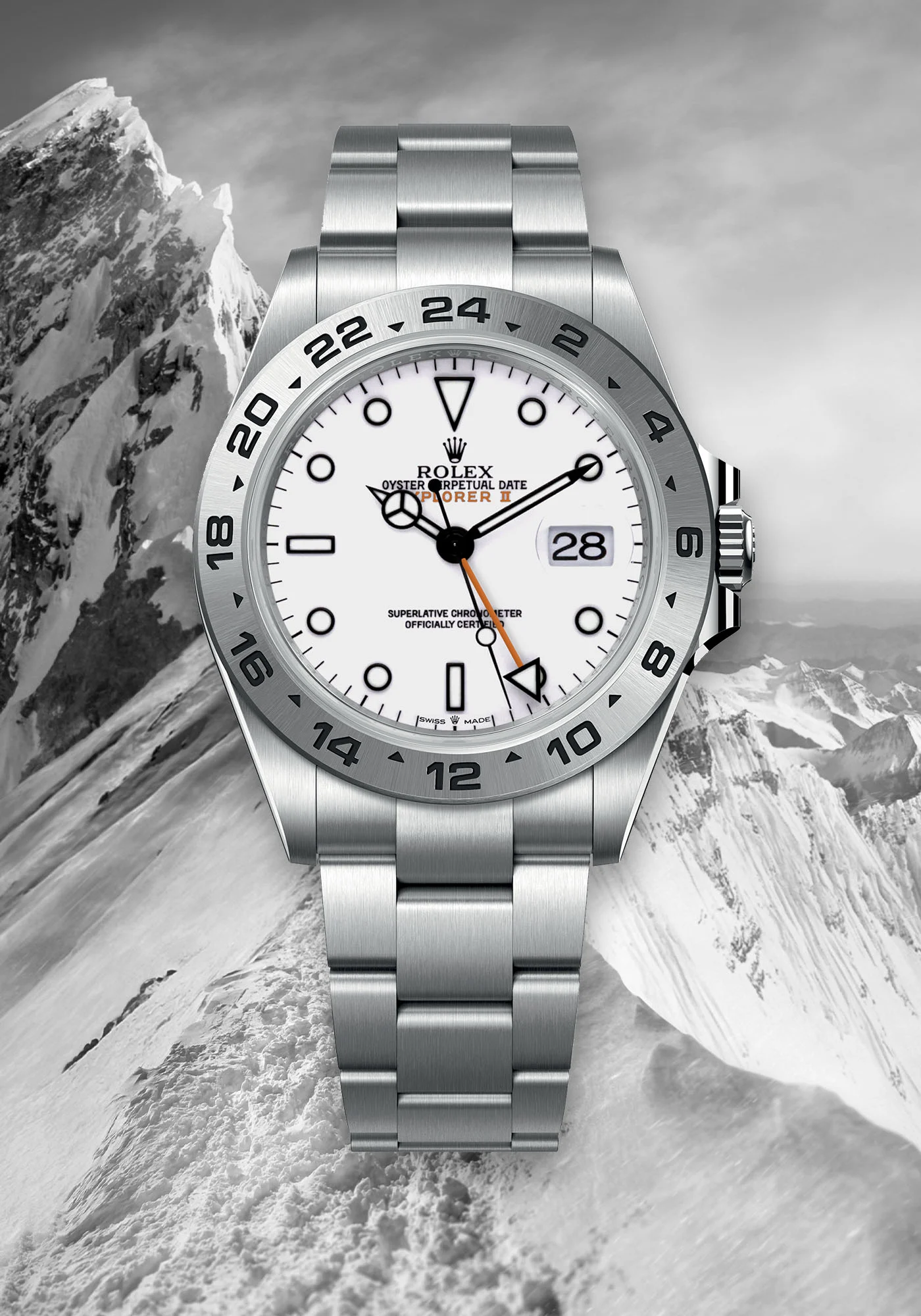 Rolex Explorer II White Dial Oyster Bracelet
