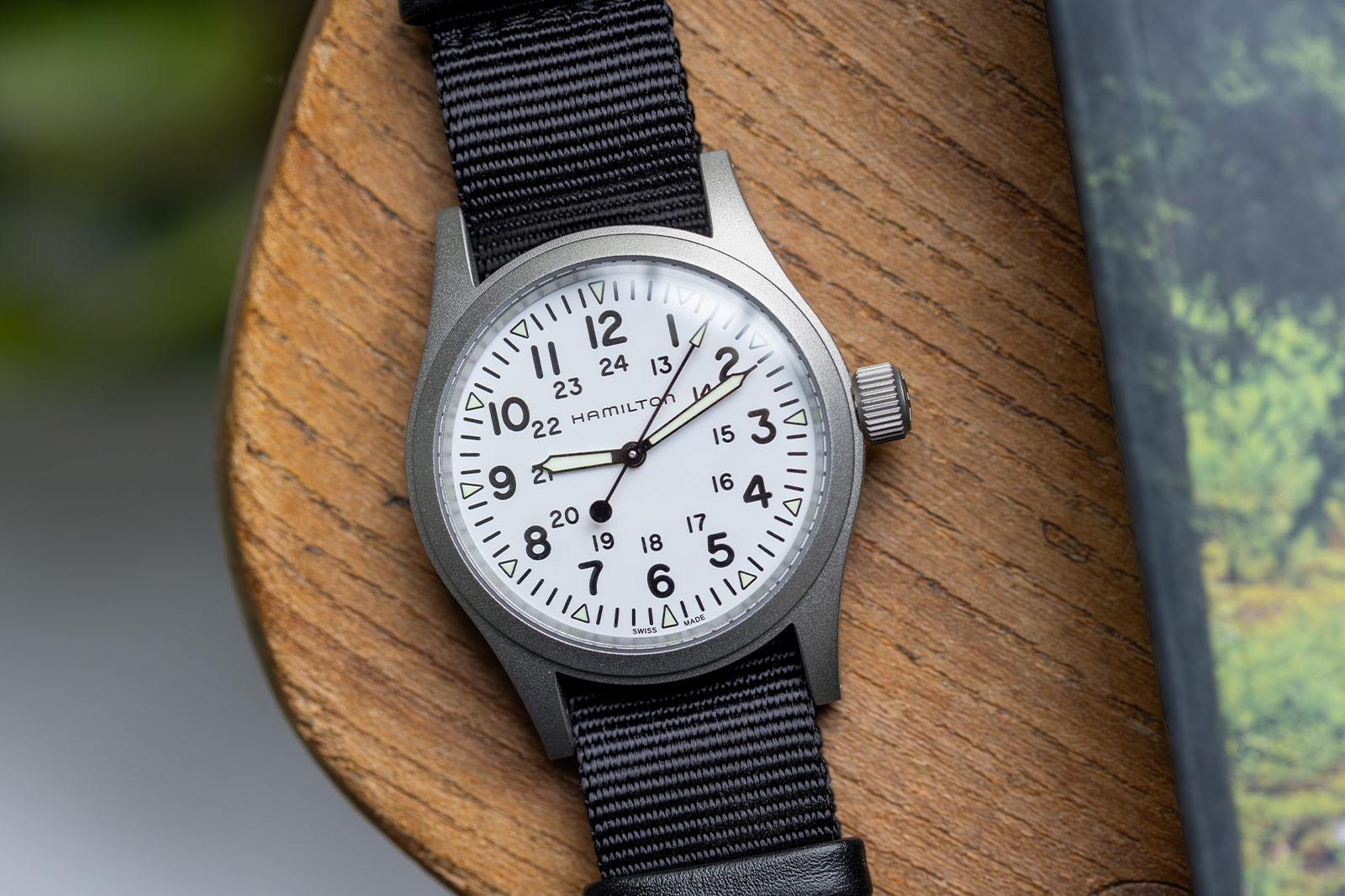 Hamilton Khaki Field Mechanical watch with Explorer-style 3-6-9 dial
