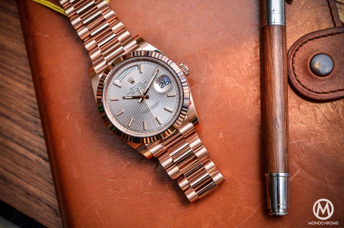 Rolex Calibre 3255 automatic movement inside the Day-Date 40