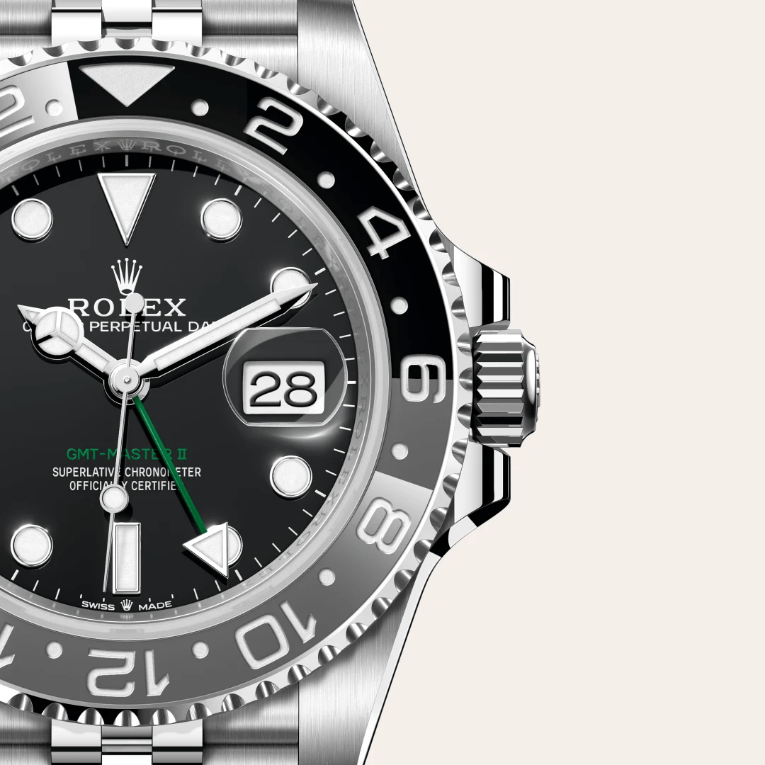 Rolex GMT-Master II collection showing various bezel color combinations